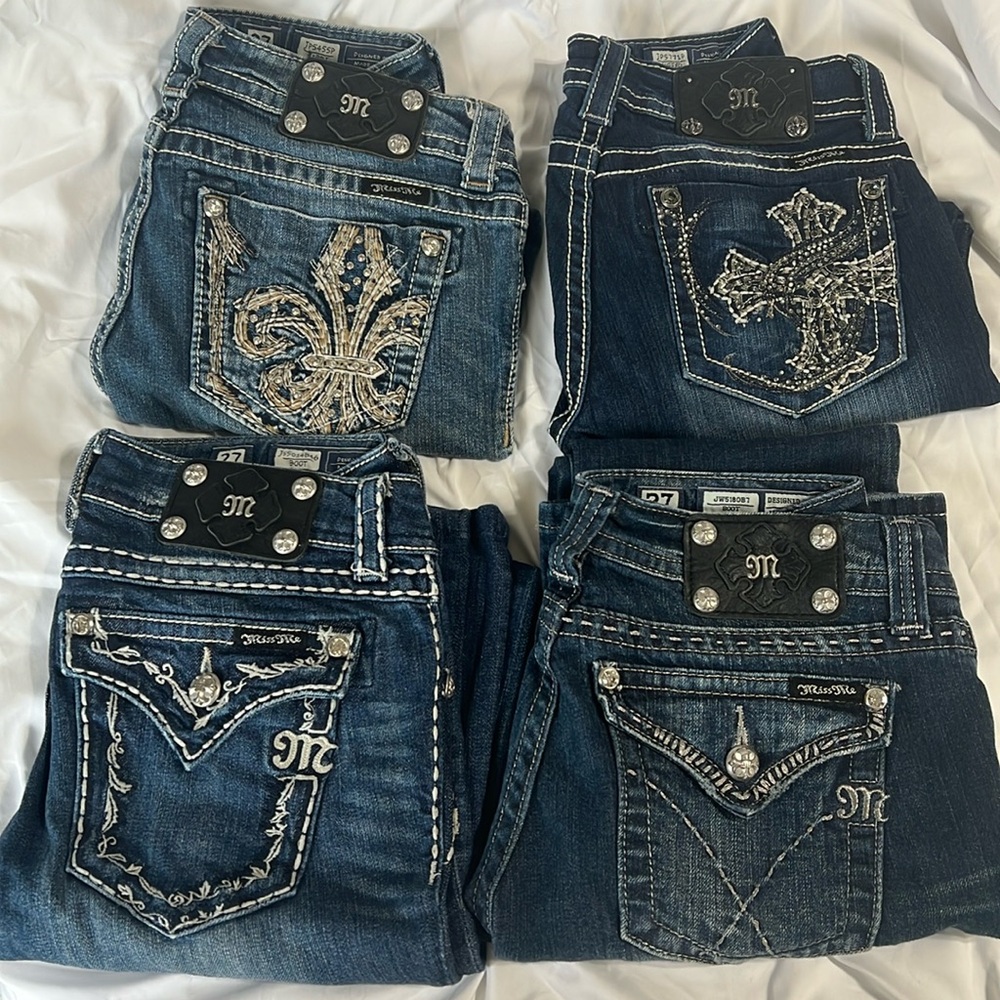 Miss Me Capris (2) and Pants (2)